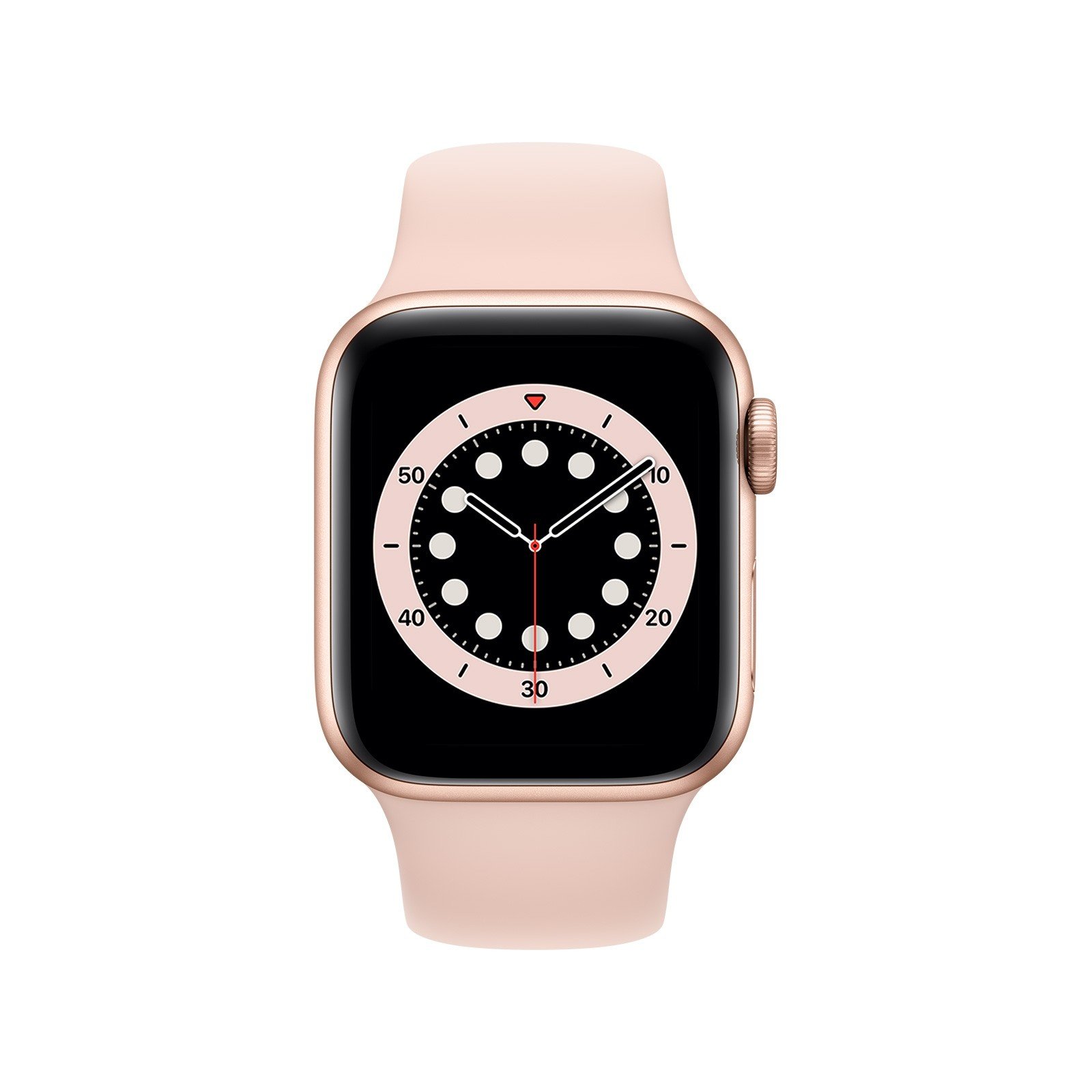 Apple Watch Series 6 40mm Gold Aluminium Case with Pink Sand Sport Band - GPS + Cellular
